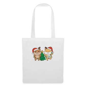 Hamster Christmas Winter Animals Hamster - Tote Bag - white - Front