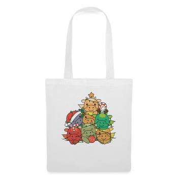 Dragon Christmas Tree Funny Animal Christmas - Tote Bag - white - Front