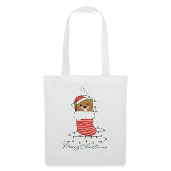 Beaver Christmas Snow Winter Animals Beaver - Tote Bag - white - Front