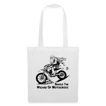 Regardez ici, le magicien du motocross - Sac en tissu - blanc - Devant