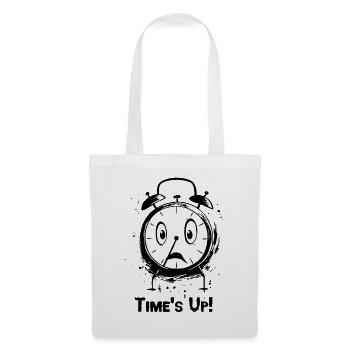 Le temps est écoulé : Réveil - Sac en tissu - blanc - Devant