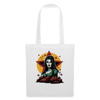 Attractive cartoon woman and stars Mother Nature - Tote Bag - white - Front