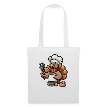 Thanksgiving Truthahn Koch - Stoffbeutel - Weiß - Vorne