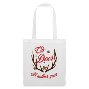 Oh Deer a Nother Year Christmas - Tote Bag - white - Front