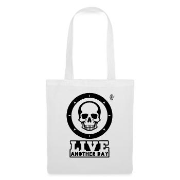 Vis un autre jour, Skull - Sac en tissu - blanc - Devant