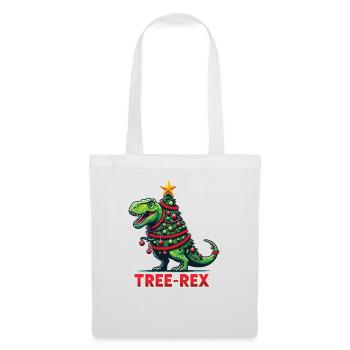 Tree-Rex lustiger Dinosaurier Wortspiel T-Rex - Stoffbeutel - Weiß - Vorne