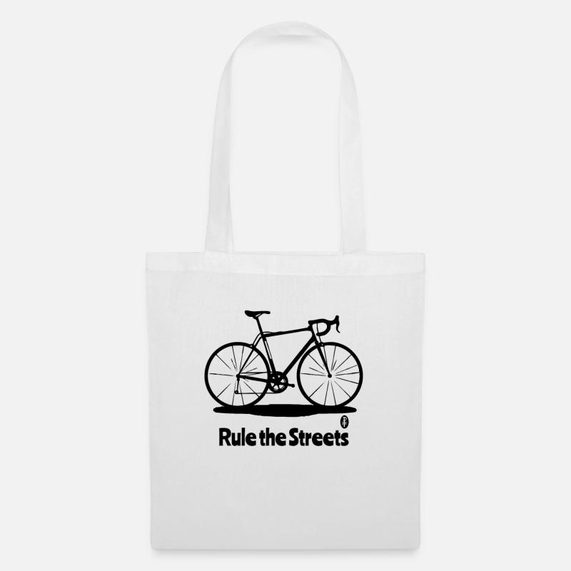 Ein einfaches Rennrad, beherrsche die Straßen - Stoffbeutel - Weiß