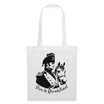 Vive la Révolution avec un cheval - Sac en tissu - blanc - Devant