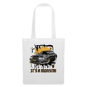 A monster-cool Monstar tuning car - Tote Bag - white - Front