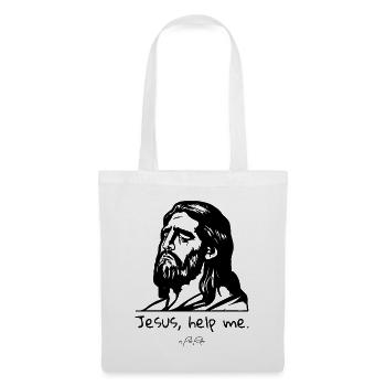 Jesus, hilf mir - Stoffbeutel - Weiß - Vorne