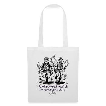 Neighbourhood watch in case of emergency - Tote Bag - white - Front