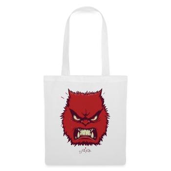 En colère - Sac en tissu - blanc - Devant