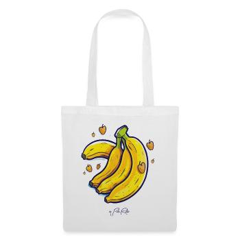Cute hearts and love bananas - Tote Bag - white - Front