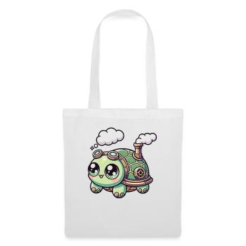 Kawaii Steampunk Turtle Fantasy Turtle - Tote Bag - white - Front