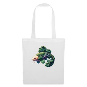 Chou Koi carpe drôle d’animal à base de légumes - Sac en tissu - blanc - Devant