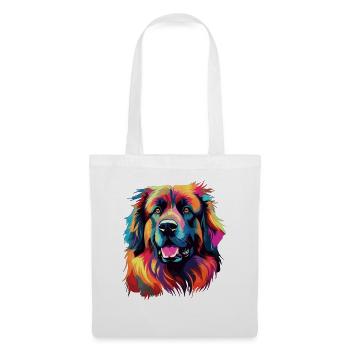 Aquarelle colorée Leonberg - Sac en tissu - blanc - Devant