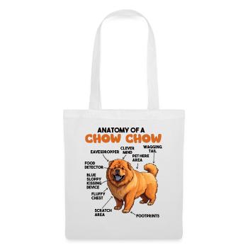 Dog Explanation Anatomy of a Chow Chow - Tote Bag - white - Front