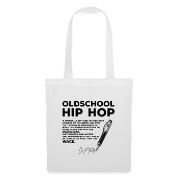 Le hip-hop old-school reprend le contrôle - Sac en tissu - blanc - Devant