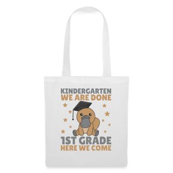 Kids Kindergarten graduate Schnabeltier 1st grade - Stoffbeutel - Weiß - Vorne