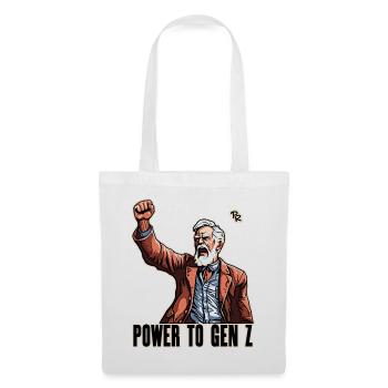 Fist in the air, Boomer Protest: Power for Gen Z - Tote Bag - white - Front