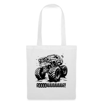 Super Monster Truck - Sac en tissu - blanc - Devant