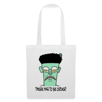 Il doit y avoir de l’ordre : un gars de dessin animé pas drôle - Sac en tissu - blanc - Devant