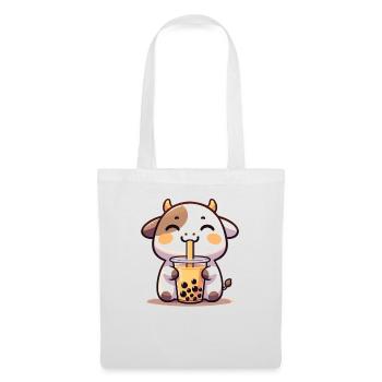 Kawaii Cows Bubble Tea Boba Cow - Tote Bag - white - Front