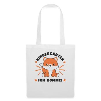 Kindergarten Ich Komme! Fuchs - Stoffbeutel - Weiß - Vorne