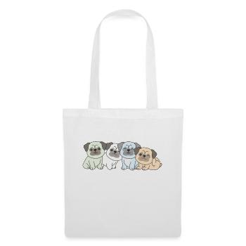 Unlabeld Flag Pride LGBTQ Cute Pug - Tote Bag - white - Front