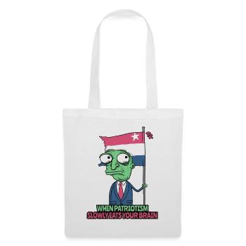 Trop de patriotisme mange les cerveaux, patriote zombie - Sac en tissu - blanc - Devant