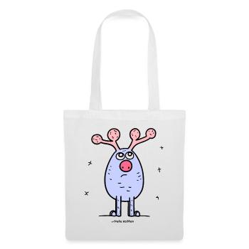 Une belle journée pour le cerf à bois - Sac en tissu - blanc - Devant