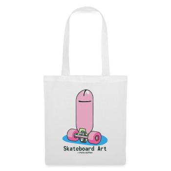 Zeitgenössische moderne Skateboard-Kunst - Stoffbeutel - Weiß - Vorne