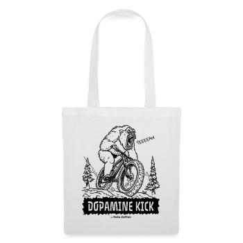 Yeti ressent une poussée de dopamine en faisant du VTT - Sac en tissu - blanc - Devant