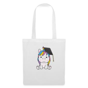 Kids Kindergarten nailed it Einhorn Graduation - Stoffbeutel - Weiß - Vorne