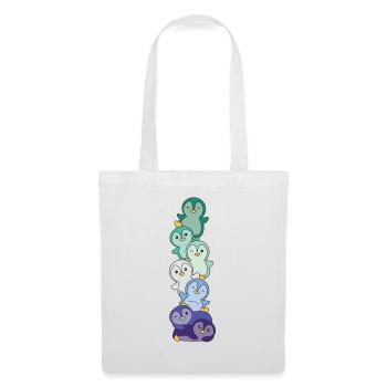 Gay Flag Pride LGBTQ Cute Penguin - Tote Bag - white - Front
