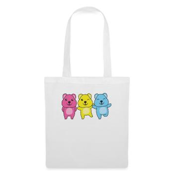 Pansexual Flag Pride LGBTQ Cute Quokka - Tote Bag - white - Front