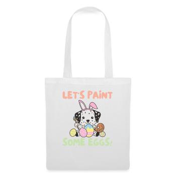 cute dogs for easter dalmatians - Tote Bag - white - Front