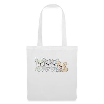 Unlabeld Flag Pride LGBTQ Cute Corgi - Tote Bag - white - Front