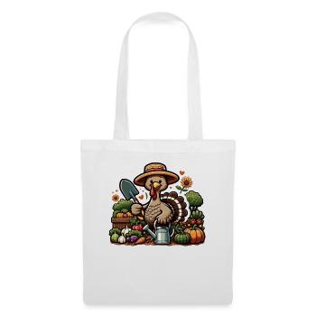 Thanksgiving Garden Turkey Gardener Vegetables - Tote Bag - white - Front