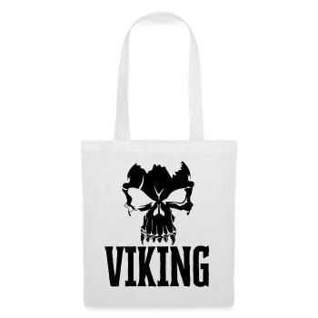 Viking Totenkopf Wikinger Walhalla - Stoffbeutel - Weiß - Vorne