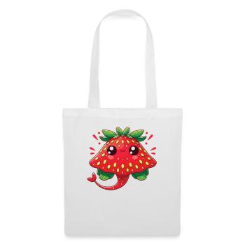 Strawberry Stingray Funny Animal Made of Fruit - Tote Bag - white - Front