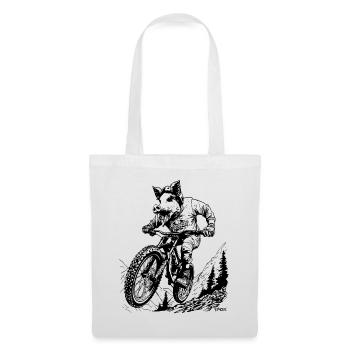 VTT comme un cochon - Sac en tissu - blanc - Devant