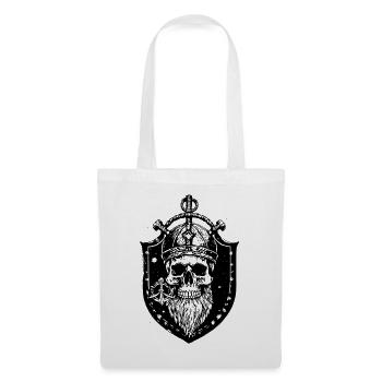 Viking Sailor Anchor Boat Skull Valhalla - Tote Bag - white - Front