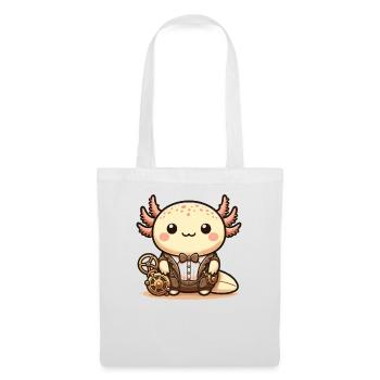 Kawaii Steampunk Axolotl Fantasy Axolotl Lover - Tote Bag - white - Front