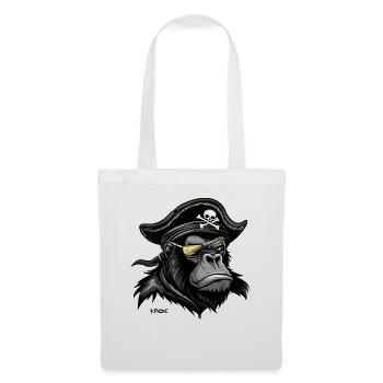 Gorilla Pirate - Tote Bag - white - Front