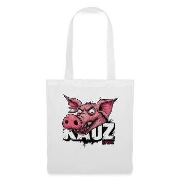 Cochon effrayant - Sac en tissu - blanc - Devant