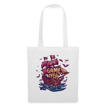 Jeu de jeu Gamer À propos du bateau pirate - Sac en tissu - blanc - Devant