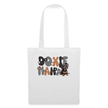 Dackel Groovy Doxie Mama - Stoffbeutel - Weiß - Vorne