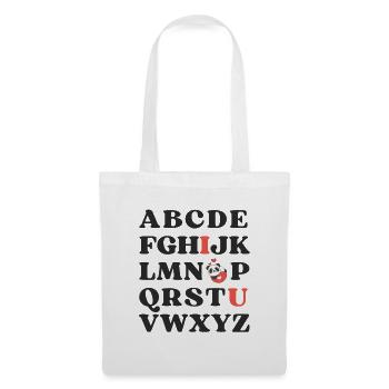 ABC I love you Kids Panda Valentine's Day - Tote Bag - white - Front