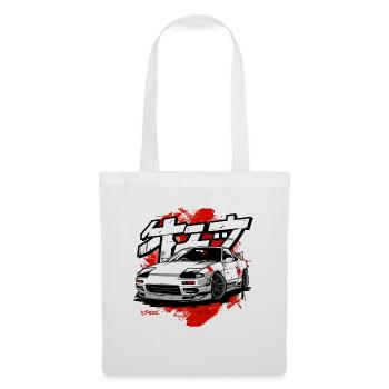 JDM Sport Voiture De Course Anime Dessin Animé Street Racer - Sac en tissu - blanc - Devant